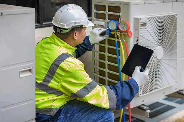 Professional Hvac Maintenance technician working in Riderwood, MD